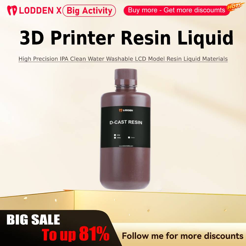 3D Printing News - Lodden 3D Printer Resin Liquid 385/405nm