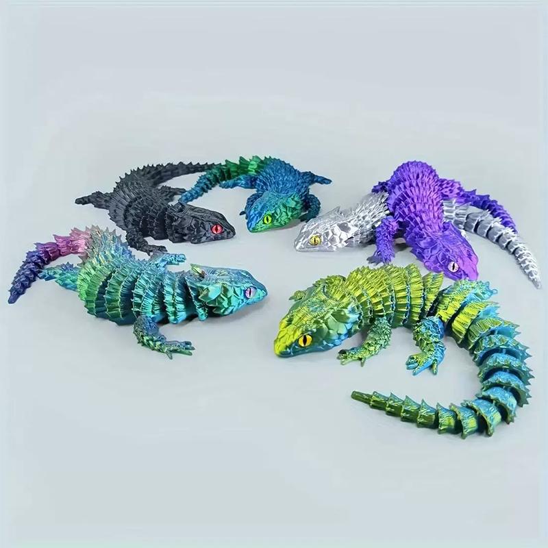 3D Printing Lizard - 3D Printed Conjoined Lizard Statue Ornaments,
