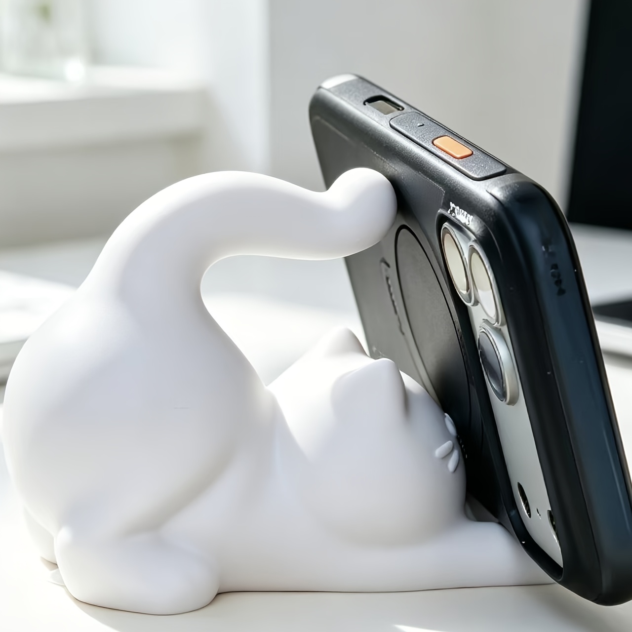 3D Printing Videos - 3D Printed Cat Desktop Phone Holder
