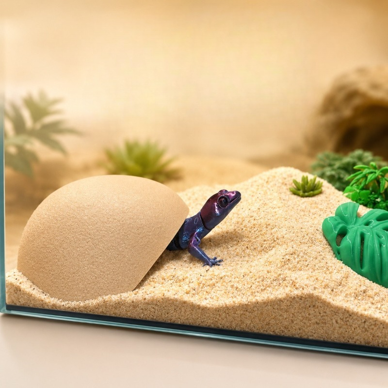 3D Printing Lizard - 3D Printed Reptile Hide Cave Shelter