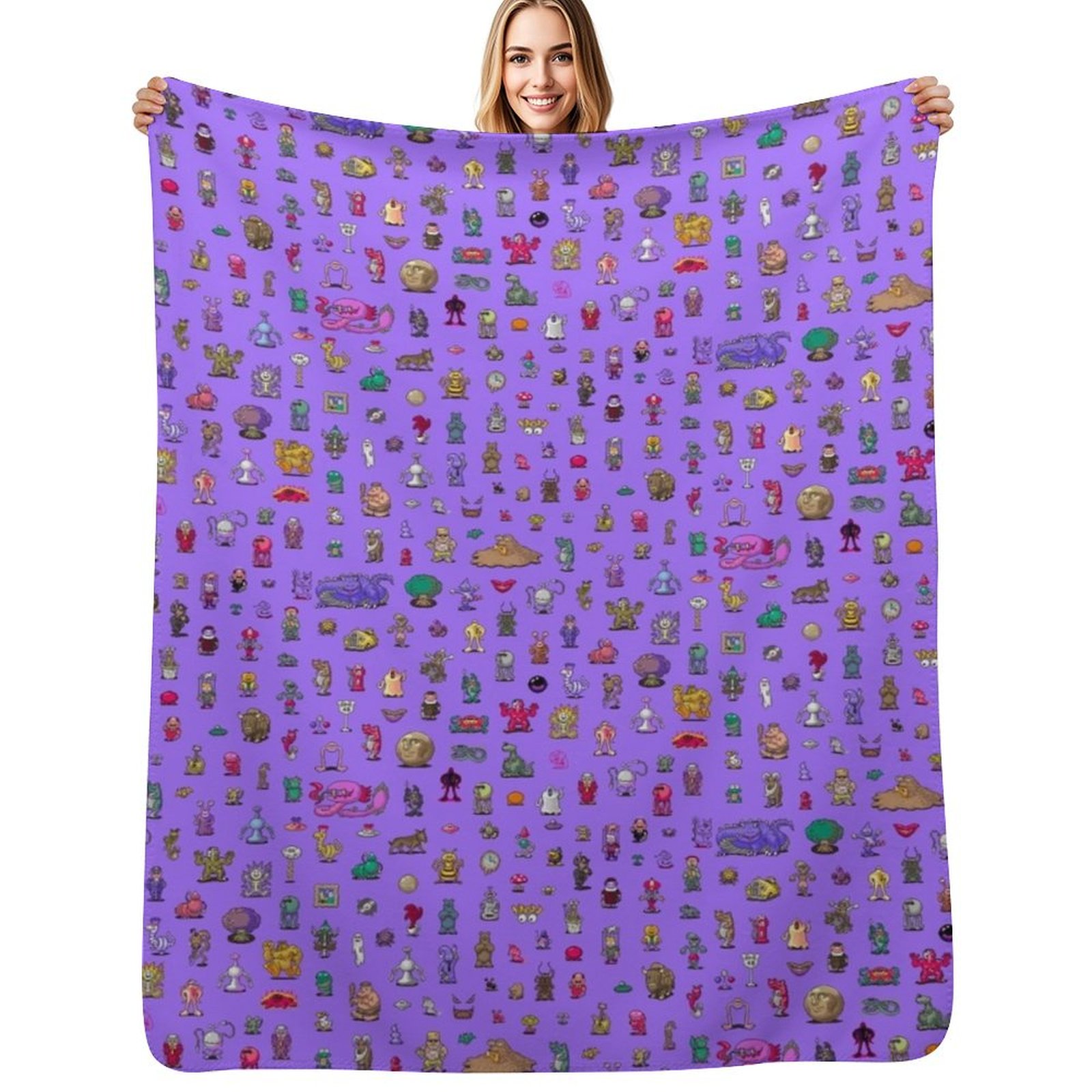 3D Printing Watch - Earthbound Mega Sprite Sheet Throw Blanket