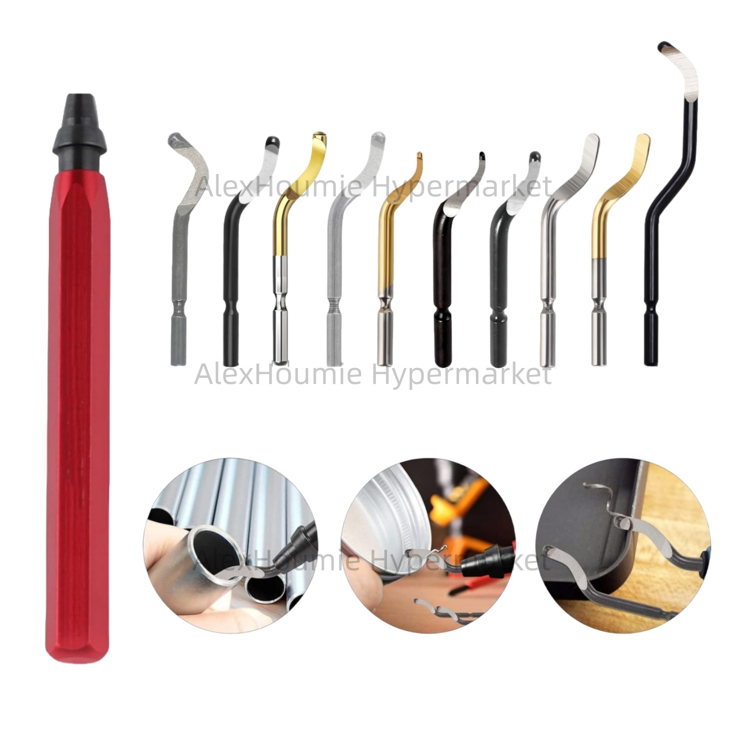 3D Print Removal Tool - RB1000 Hand Metal Deburring Tool Red