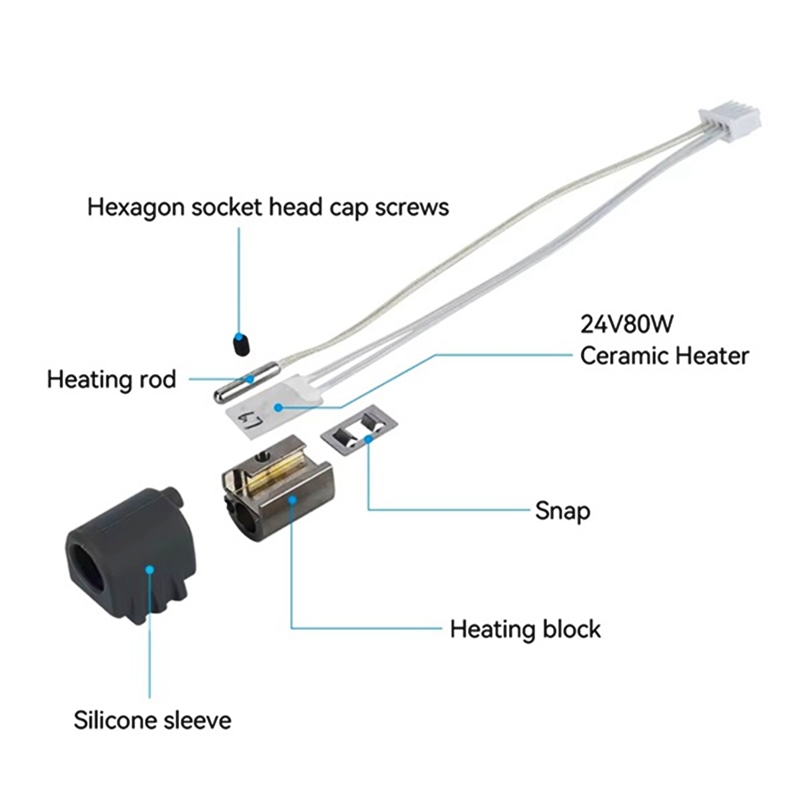 2Pcs for 3 Max Hotend Assembly - đánh giá và giá 3D Printer Hotend Kit