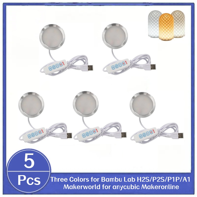 5PCS LED Lamp Kit 001 Three Co - đánh giá và giá 3D Printing Workshop