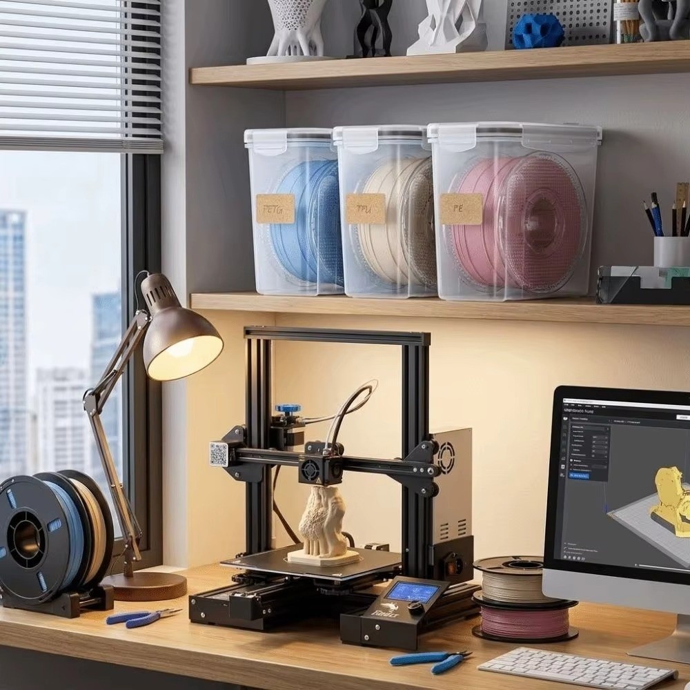 Transparent Filament Container - đánh giá và giá 3D Printing With Pp