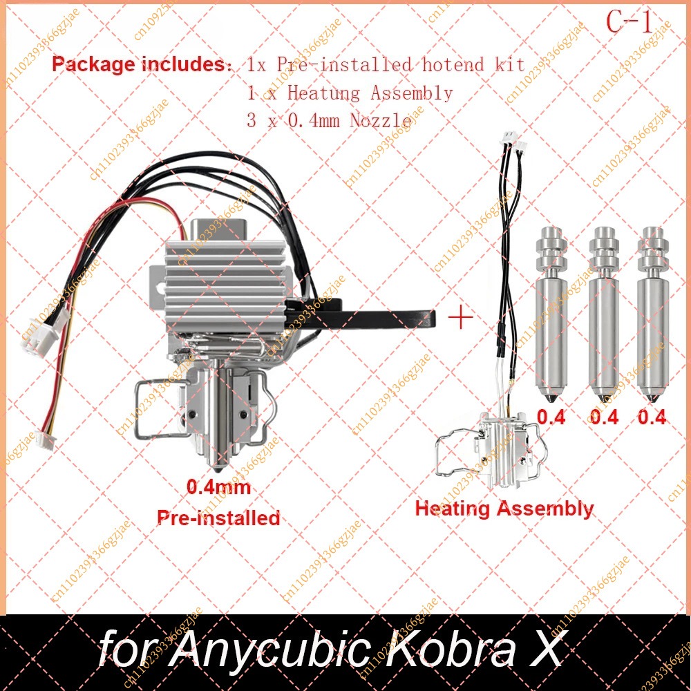 0.4mm Pre-Installed Hotend Kit - đánh giá và giá 3D Printer Hotend Kit