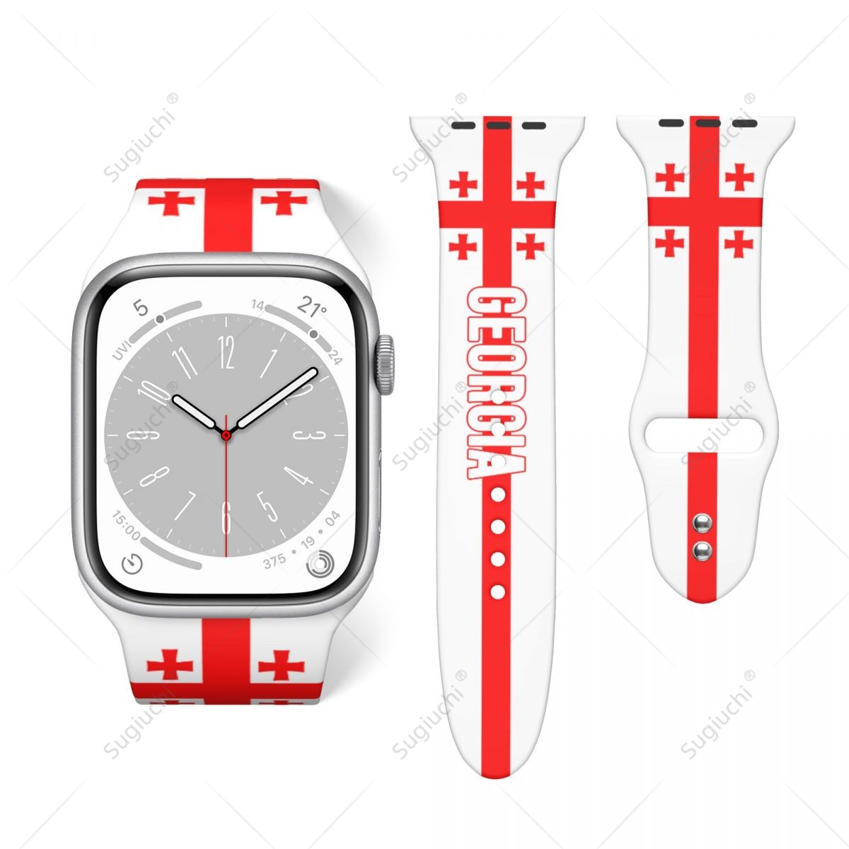 Unisex Georgia Flag 3D Printin - đánh giá và giá 3D Printing Watch