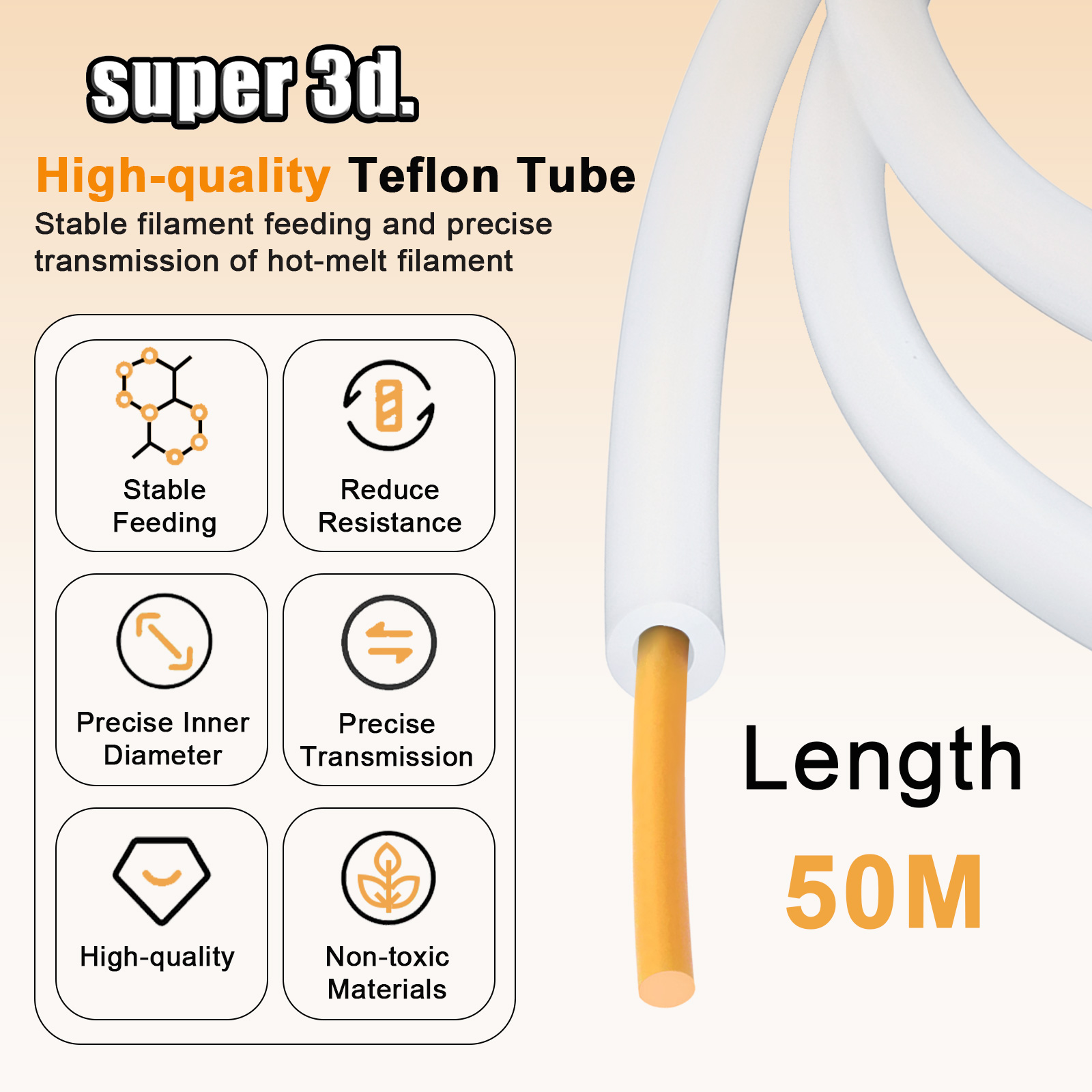 1/2/50M Bambu Lab PTFE Tube ID - đánh giá và giá 3D Printing Bambu Lab A1