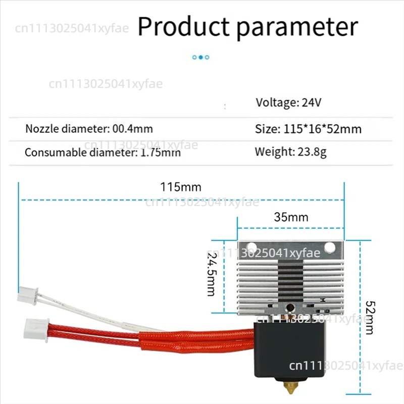 3D Printer Hot End Kit Heated  - đánh giá và giá 3D Printer Hotend Kit