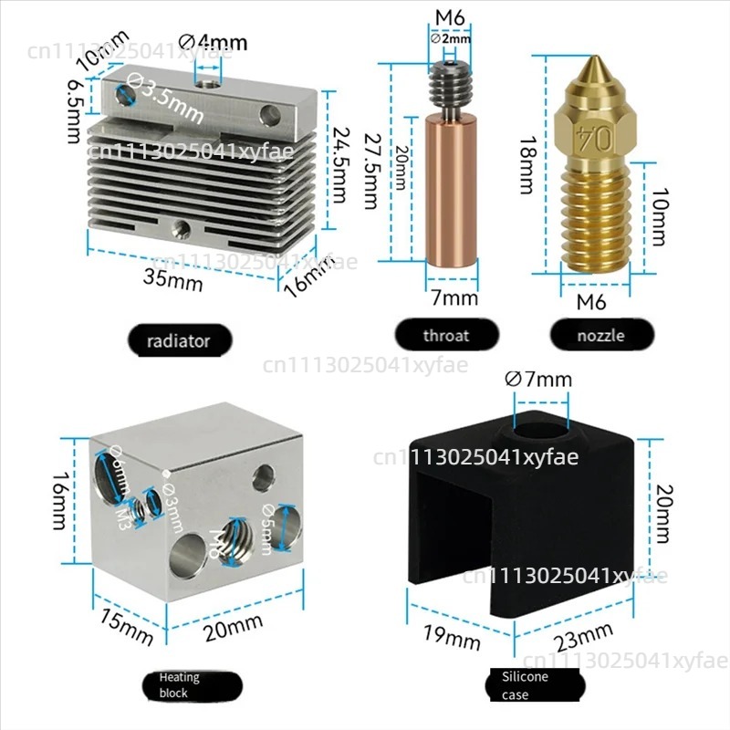 3D Printer Hot End Kit Heated  - đánh giá và giá 3D Printer Hotend Kit