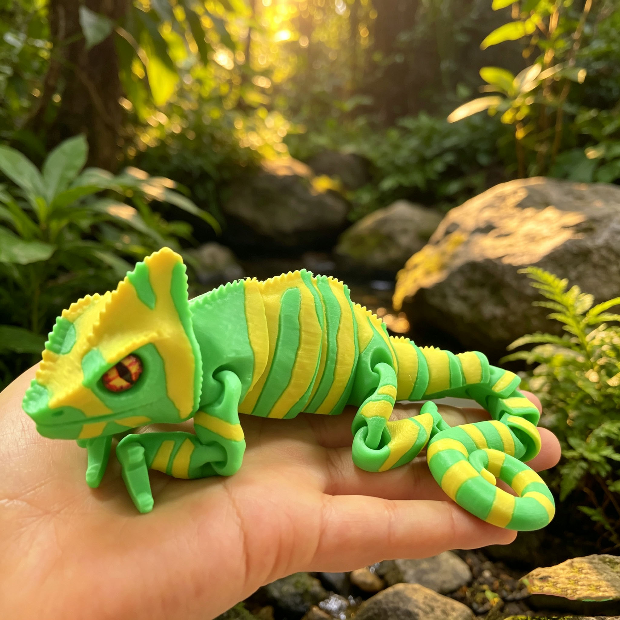 Chameloen Articulated Flexi Fi - đánh giá và giá 3D Printing Lizard