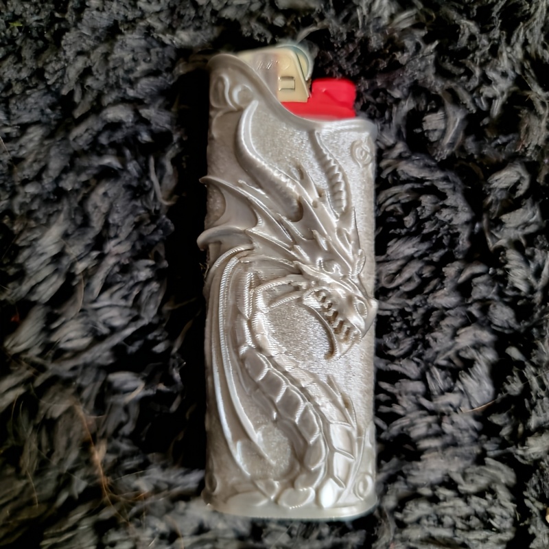 Gothic Embossed Dragon Lighter - đánh giá và giá 3D Printing Examples