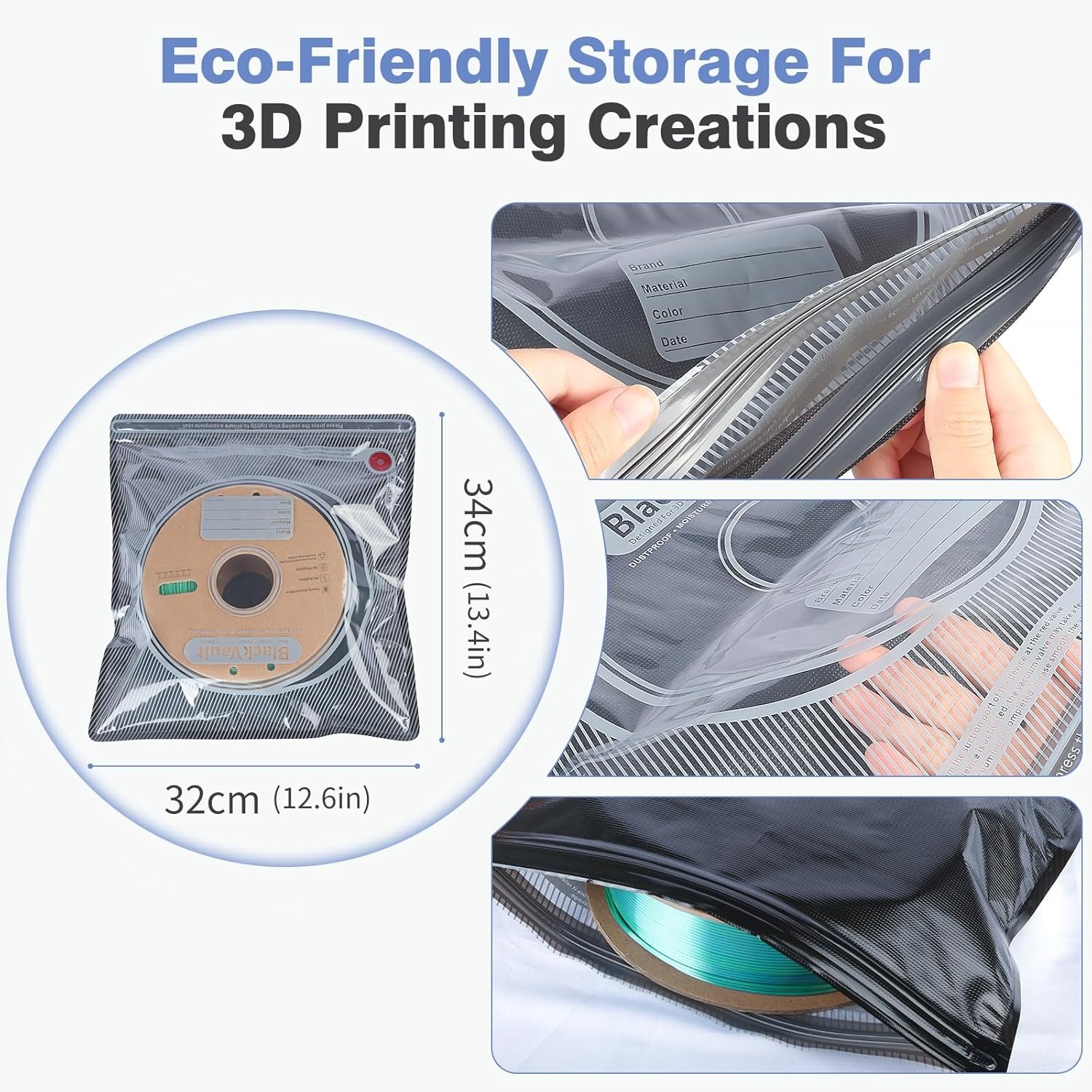 3D Filament Bag Black Filament - đánh giá và giá Petg Filament