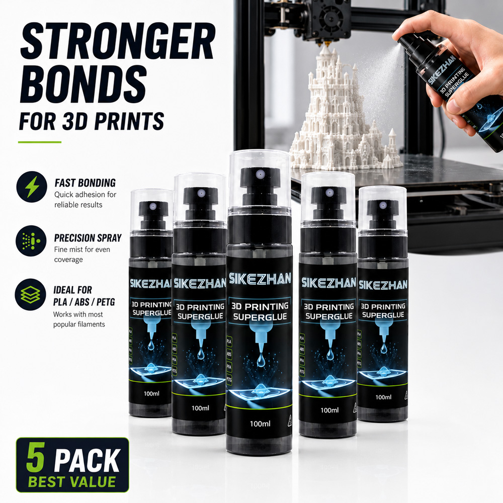 5Pcs 3D Printer Adhesive Spray - đánh giá và giá Petg Filament