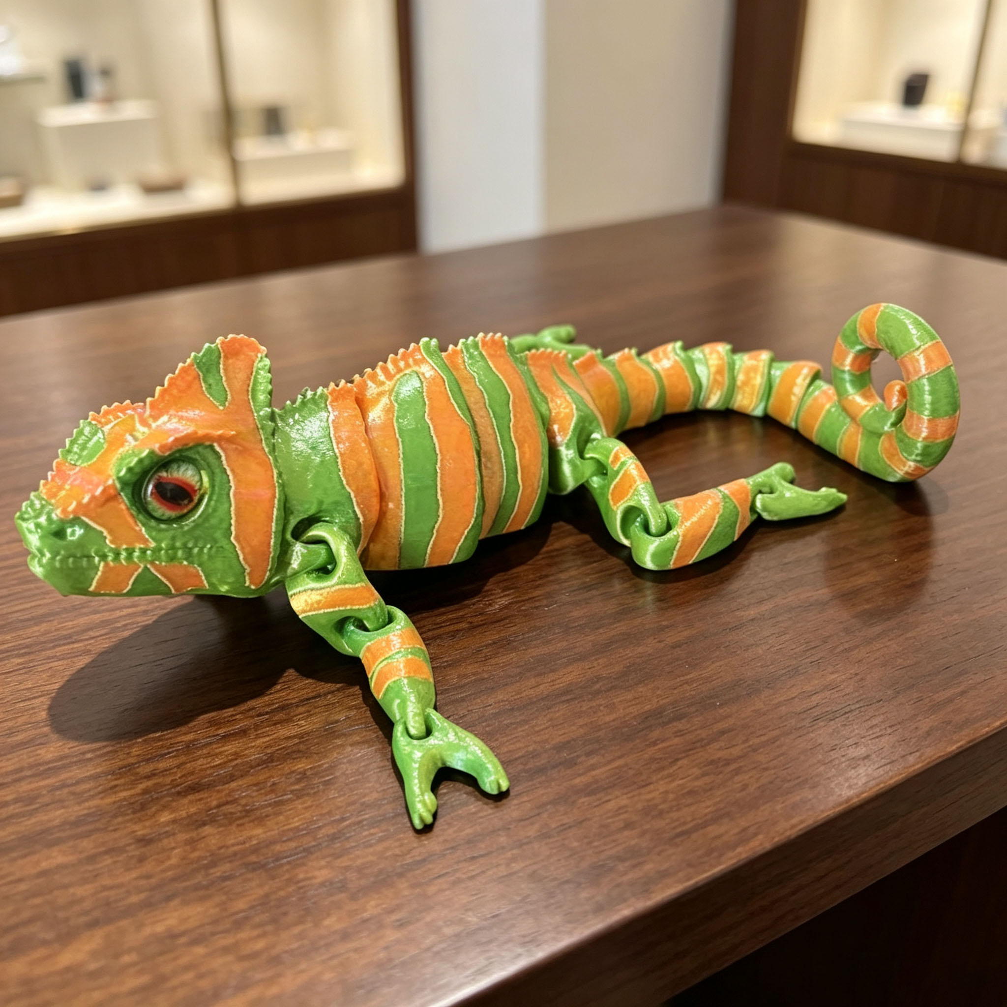 Movable Joint 3D Printed Chame - đánh giá và giá 3D Printing Lizard