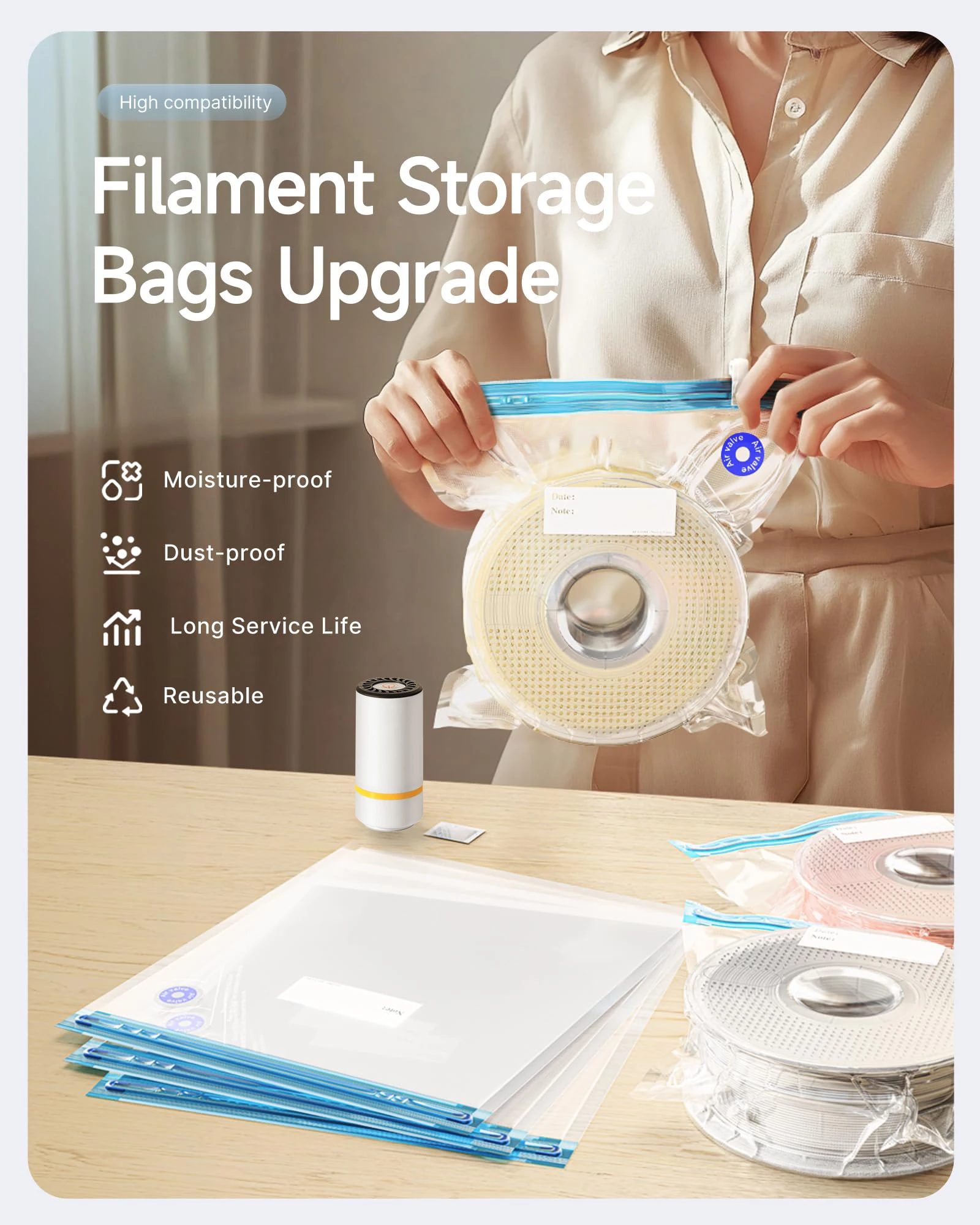 3D Printer Filament Vacuum Bag - đánh giá và giá 3D Printing News