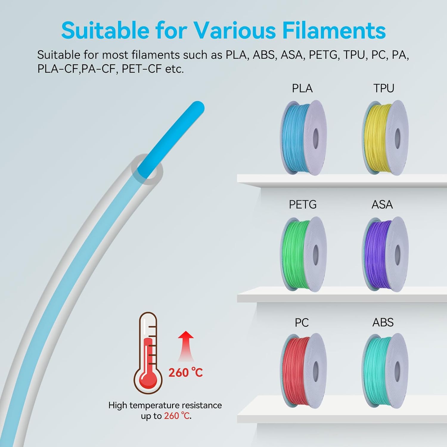For Bambu Lab Ptfe Tube P1P AM - đánh giá và giá 3D Printing Bambu Lab A1