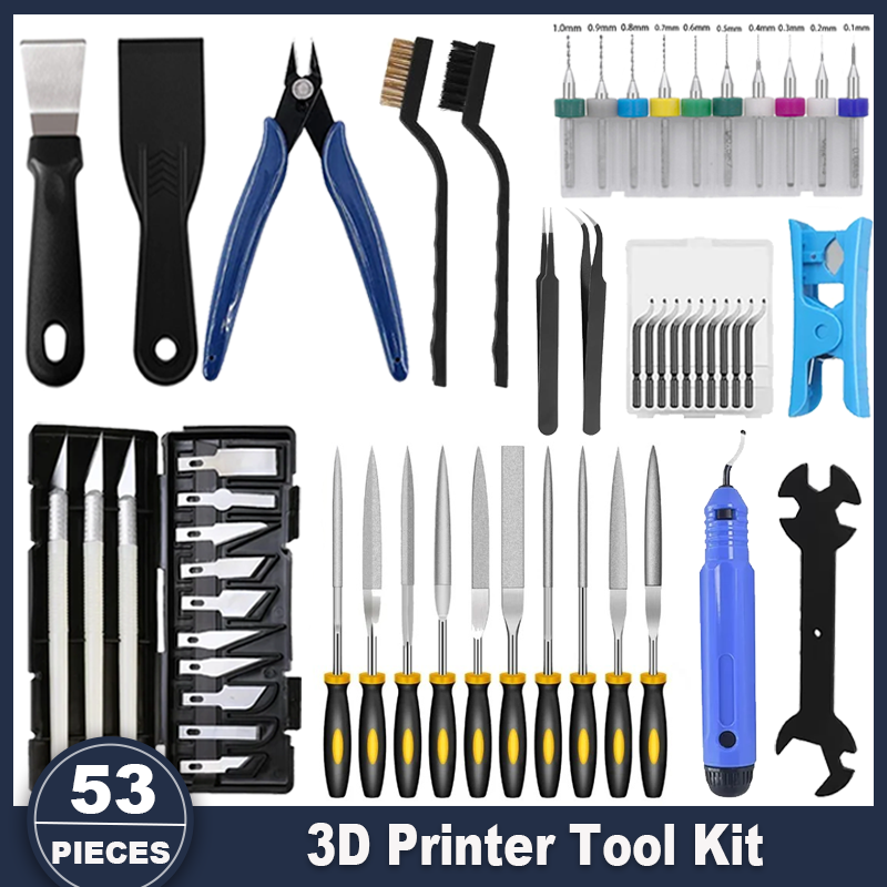 3D Printer Tools Kit, 53pcs 3D - đánh giá và giá 3D Print Removal Tool